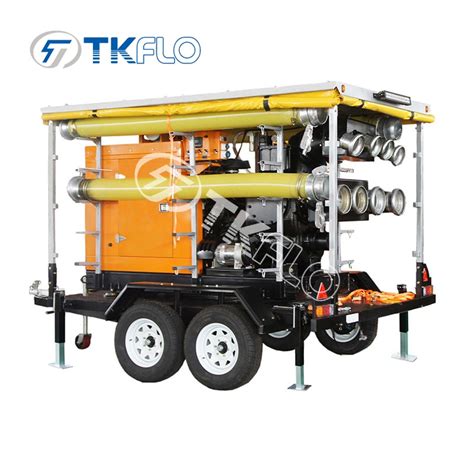 Tkflowpumps Self Priming Mobile Well Point Electrical Motor Drive Water