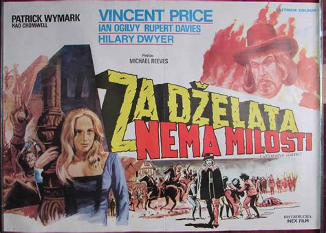 Vincent Price Horror Movie Vintage Poster 1968 Witchfinder General