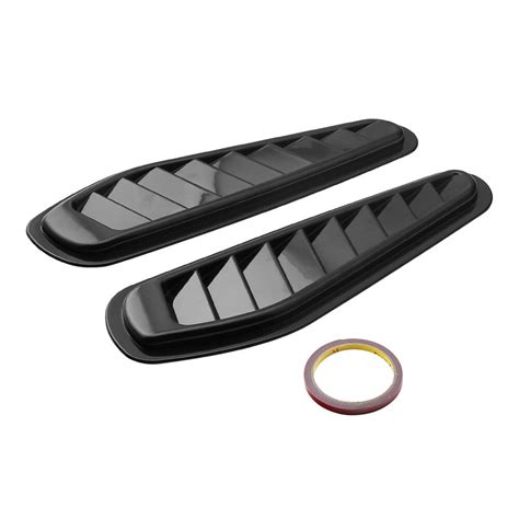 Pair Universal Car Decorative Air Flow Intake Scoop Vent Cover Hood