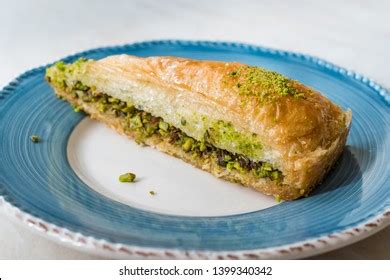 Dilimi Baklava Delectable Variation Traditional Turkish Stock Photo