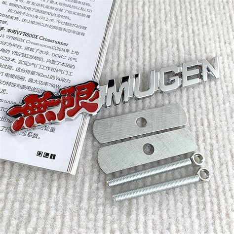 3D Metal Car Front Grille Emblem Type R Logo Decal For Honda CIVIC FD2