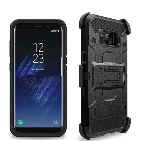 Heavy Duty Shockproof Armor Case For Galaxy S8 S8 Plus Belt Clip