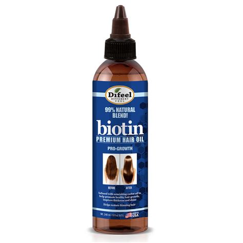 Difeel Biotin Pro Growth Premium Hair Oil 8 Oz Difeel Find Your Natural Beauty