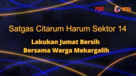 Satgas Citarum Harum Sektor Lakukan Jumat Bersih Bersama Warga