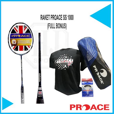 Jual Raket Original Proace Pro Ace Sweetspot Bonus Komplit