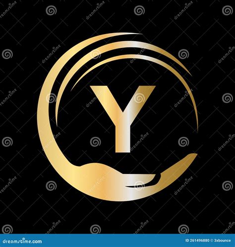 Hand Care Logo Template On Letter Y Initial Unity Charity Foundation