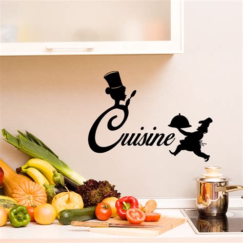 Stickers Cuisine French Cooking Chef Silhouette Portrait Hot Sex Picture