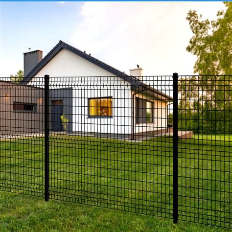 Ironcraft Euro 5 Ft H X 6 Ft W Black Powder Coat Steel Yard Fence Panel