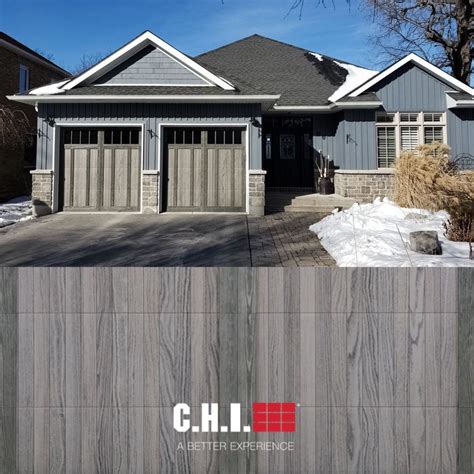 Shoreline Overlay Carriage House Garage Doors In Driftwood Carriage