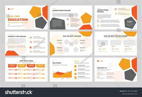 Education Presentation Slide Template Design Or Royalty Free Stock