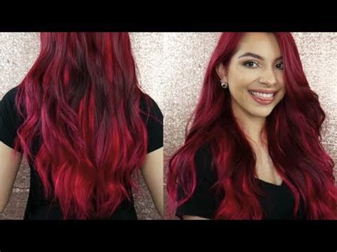 How I Beautifully Dye My Hair Magenta Burgundy Red