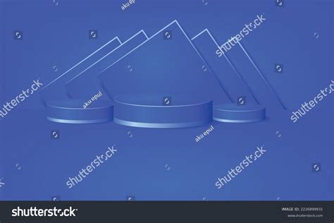 Realistic D Cylindrical Pedestal Podium On Stock Vector Royalty Free