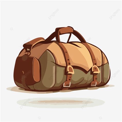 Duffle Bag Vector Sticker Clipart Cartoon Cartoon Illustration Of A