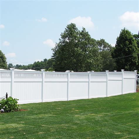 Prime PVC Semi Privacy Fence Vinyl Pool Fence Plastic Yard Fence