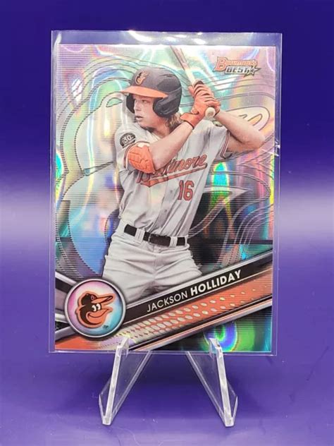 2022 BOWMAN S BEST Jackson Holliday Aqua Lava Refractor 199 TP 2 VEDI