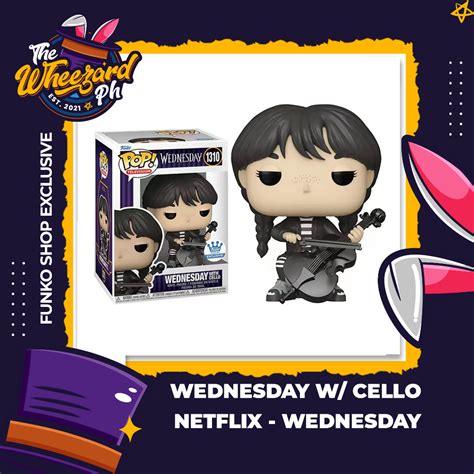 Funko Pop Television Wednesday Wednesday With Cello Funko Shop