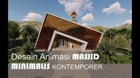 Bangunan Arsitektur Kontemporer Desain Masjid Minimalis Bangun Rumah