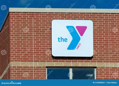 Ymca Fitness Club Exterior Sign And Trademark Logo Editorial Photo