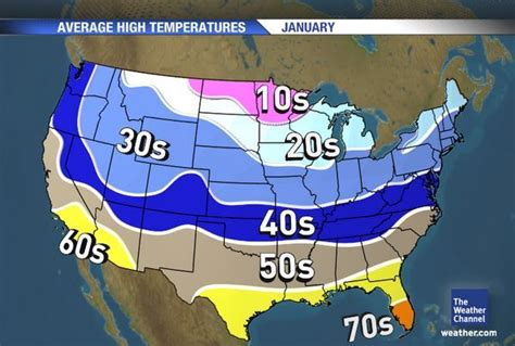 Today Usa Map Temperature Weather