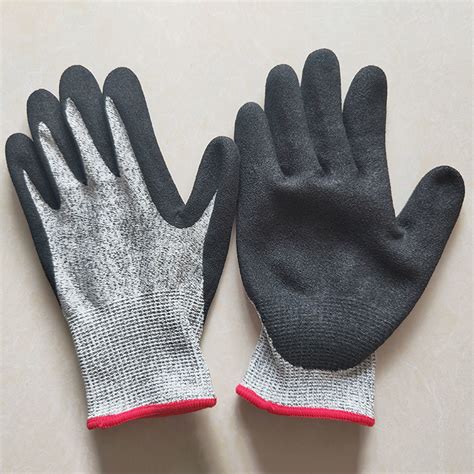 High Performance Ansi A5 Pu Coated Cut Resistant Mechanic Safety Gloves