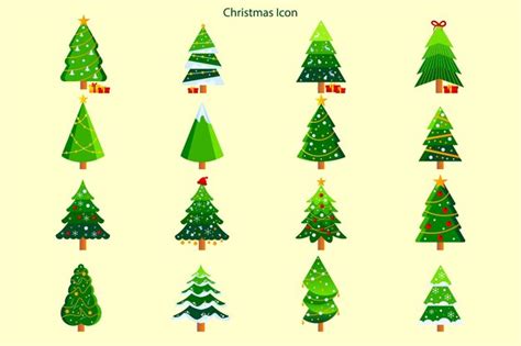 Premium Vector | Christmas tree design elements