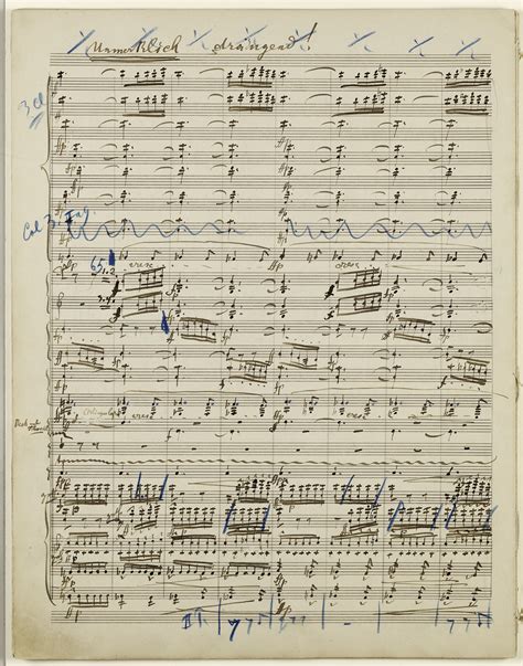 We’ve got a close-up look at Mahler’s hand-written manuscript for his ...