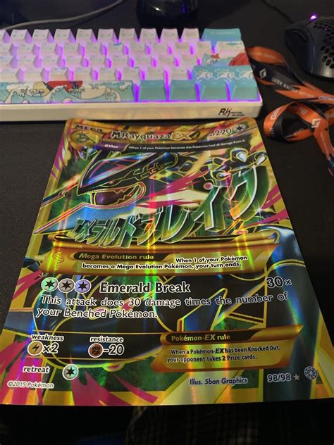 M Rayquaza Ex 98 98 Xy Ancient Origins Mega Shiny Ultra Rare Full Art Pokémon Ebay