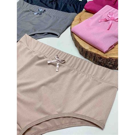 Kit Calcinhas Lisa Cós Alto Elástico Largo Embutido No Atacado de Fábrica Kit Lingerie