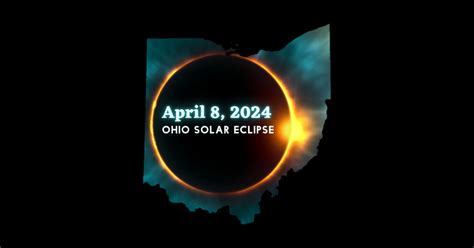 Ohio Solar Eclipse 2024 - Eclipse - Sticker | TeePublic