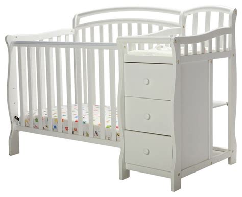 Dream On Me Casco 4-In-1 Mini Crib And Changing Table, White - Changing ...