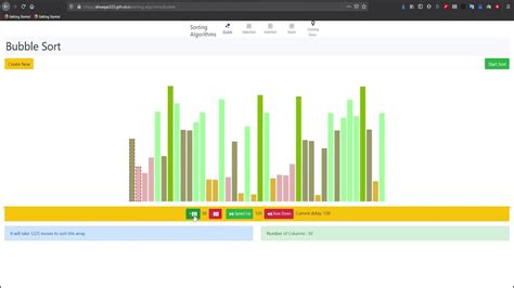 Sorting Algorithms Visualized Using Reactjs Youtube