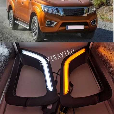 Pcs Led Drl Daytime Fog Light For Nissan Navara Np