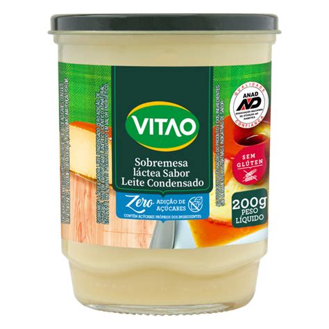 Leite Condensado Zero Vitao 200g é aqui na Barcelos