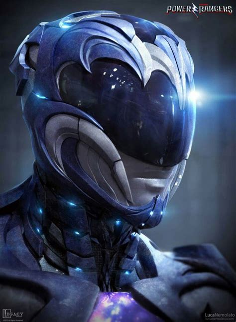 Unused Saban S Power Rangers 2017 Film Blue Ranger Helmet Concept