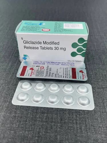 Gliclazide Modified Release 30mg Gliclazide Modified Release 60mg Packaging Size 10x10