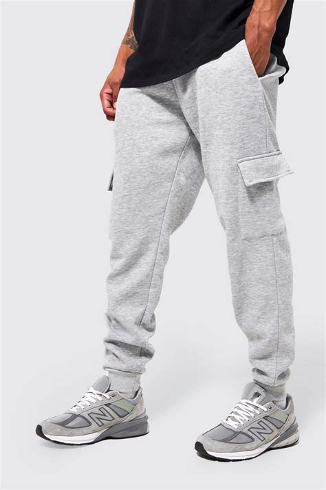 Slim Fit Cargo Jogger Boohoo Uk