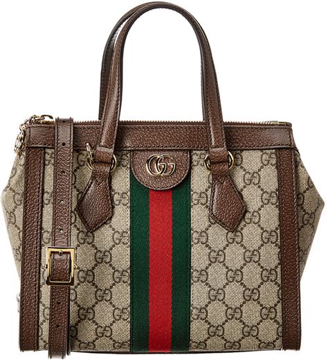 Gucci Ophidia Small Gg Supreme Canvas And Leather Shoulder Bag Shopstyle