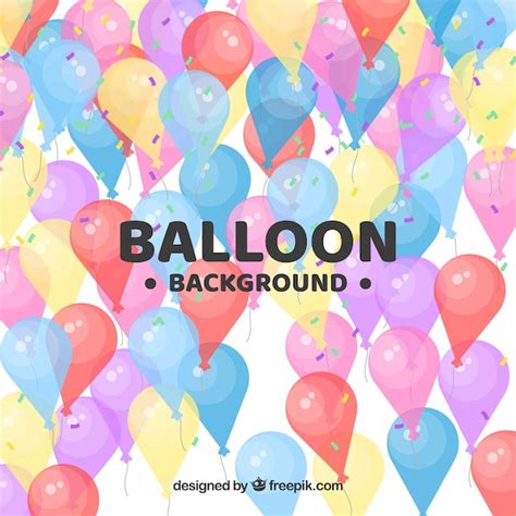 Free Vector | Colorful balloons background