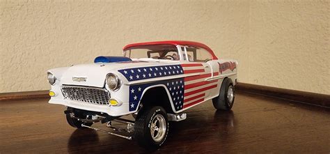 55 Chevy Bel Air Street Machin 2 In 1 Plastic Model Car Kit 1 24