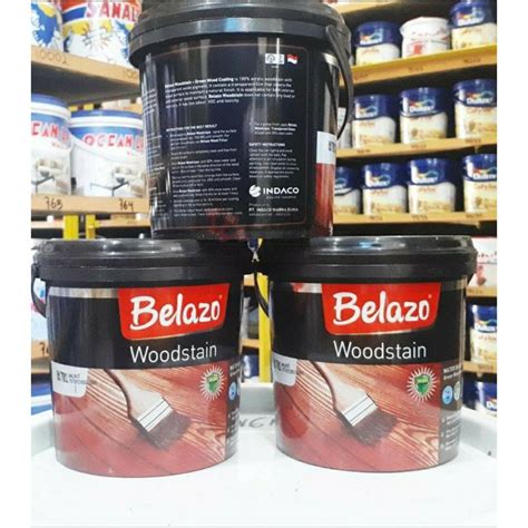 Jual BELAZO WOODSTAIN WATERBASED POLITUR PELITUR PLITUR KAYU JADI