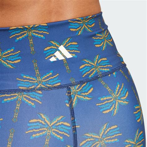 Clothing Adidas X Farm Rio Leggings Blue Adidas South Africa