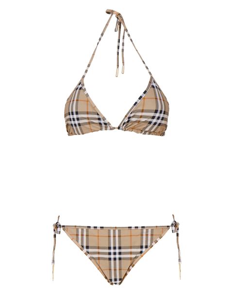 Burberry Bikini Costume In Metallic Lyst