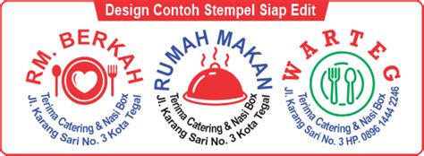 Contoh Contoh Stempel Catering Makanan Contoh Stempel Makanan Contoh Stempel Warung Makan