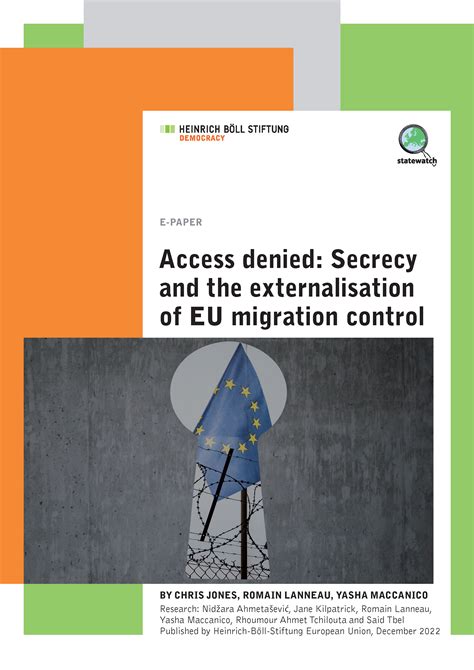 Statewatch Action File On Tunisia Outlines EUs Externalisation Plans