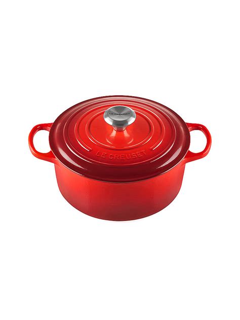 Le Creuset Br Ter Rund Signature Cm Kirschrot Rot