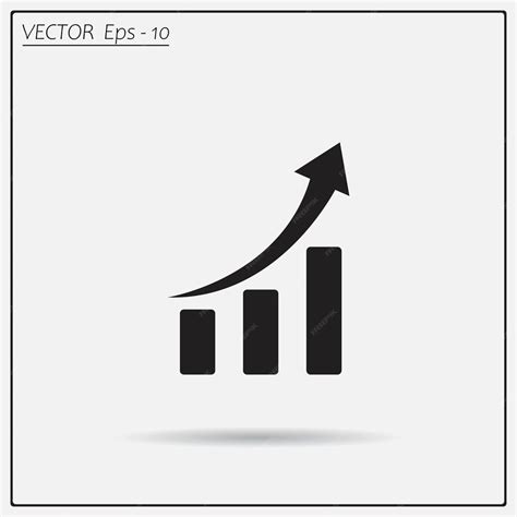 Premium Vector Infographic Chart Icon Growing Graph Simbol