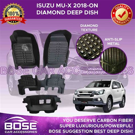 D Diamond Car Deep Dish Matting For Isuzu Mux New Arrival