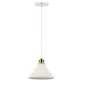 Pendente 1 Lâmpada Branco Metal Capri Altaluce Leroy Merlin