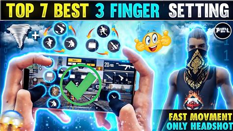 TOP 7 BEST 3 FINGER CUSTOM HUD FREE FIRE MOVMENT HEADSHOT BEST 3