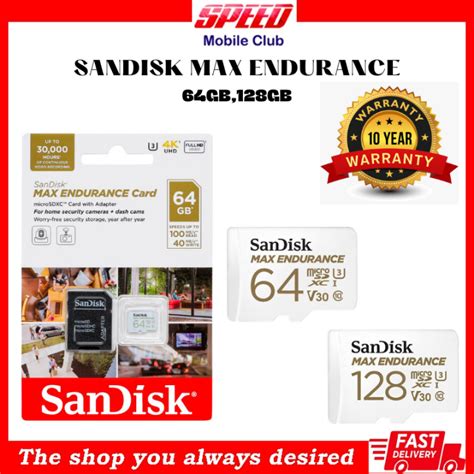 Sandisk Max Endurance Gb Gb With Adapter Brand New Year